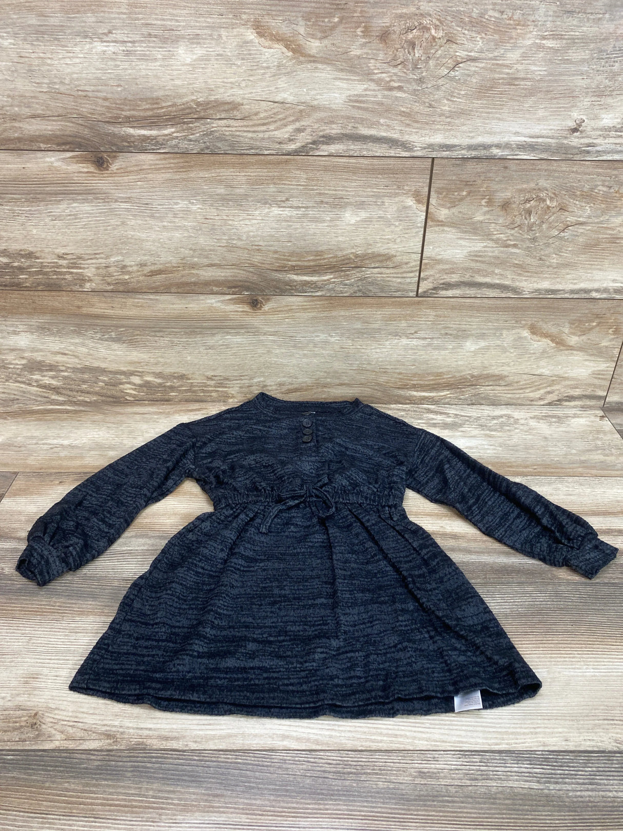 Fabkids Henley Dress Black sz 4-5T