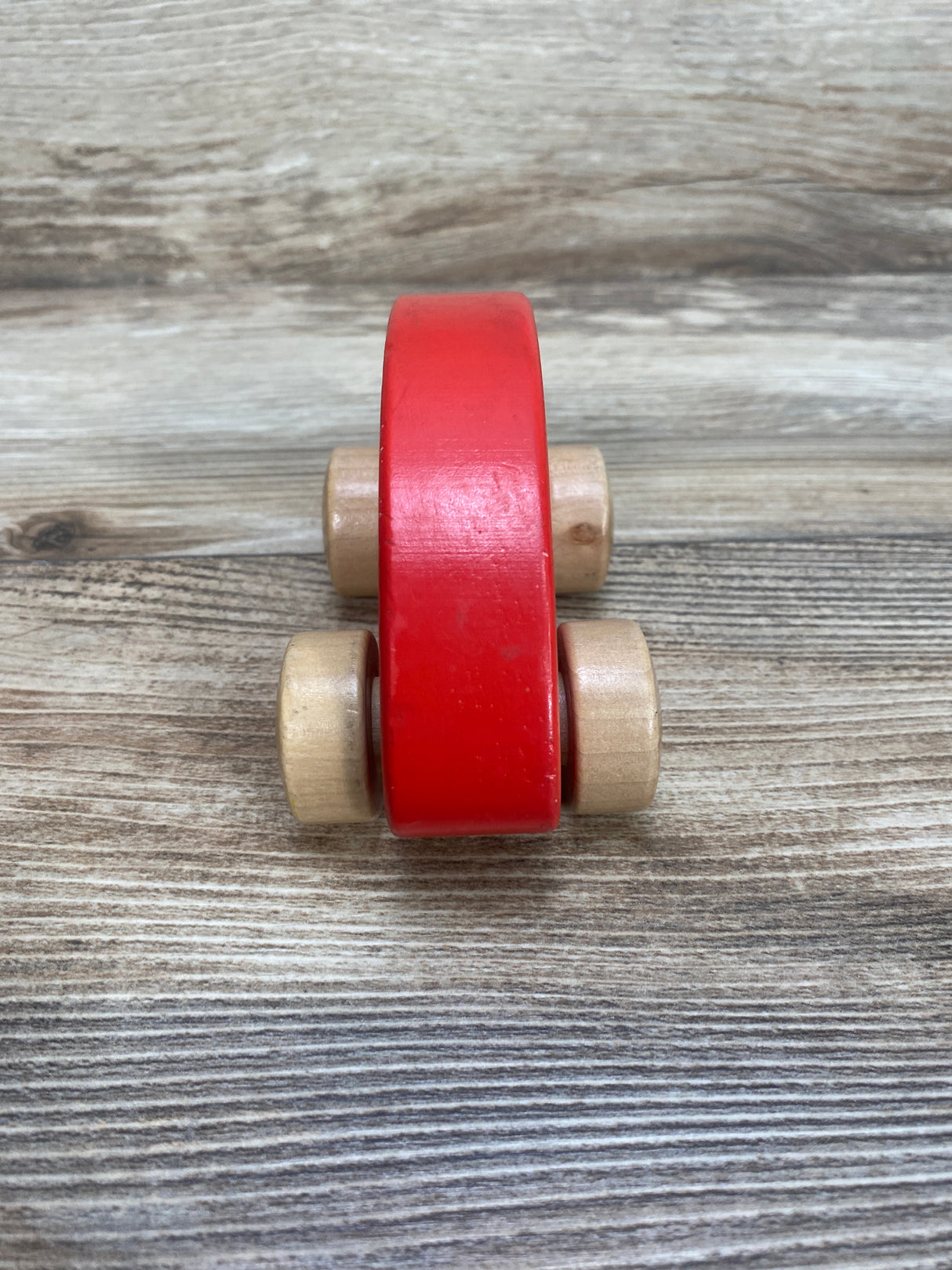 Hape Wooden Mini Van Red