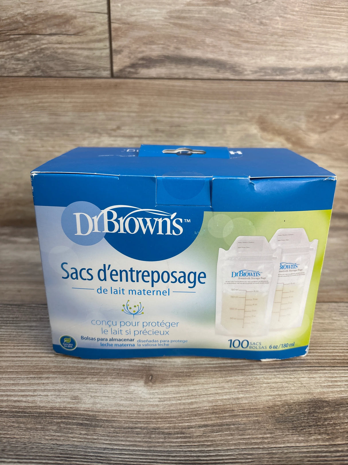 NEW Dr. Brown's Breastmilk Storage Bags 100ct 6oz