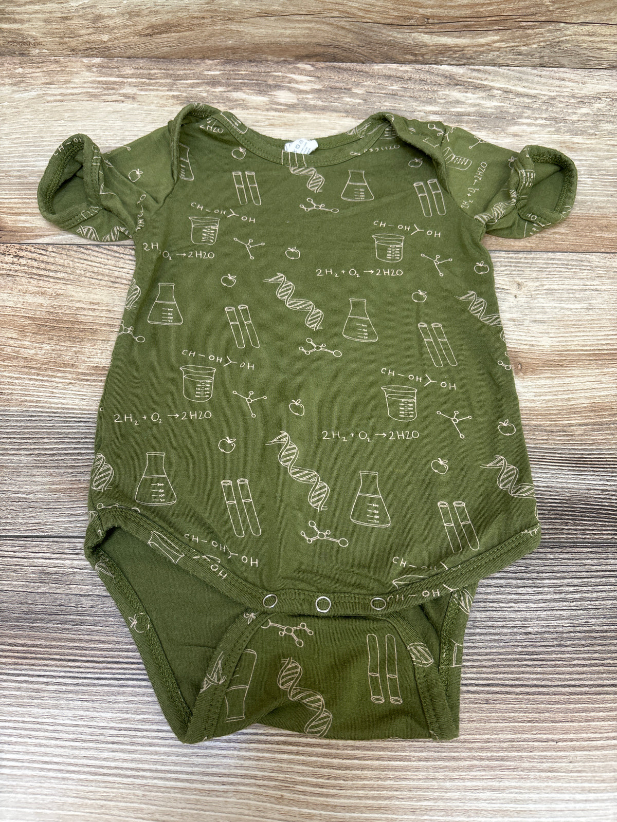 Kate Quinn Modal Bodysuit in Chemistry Green sz 6-12m