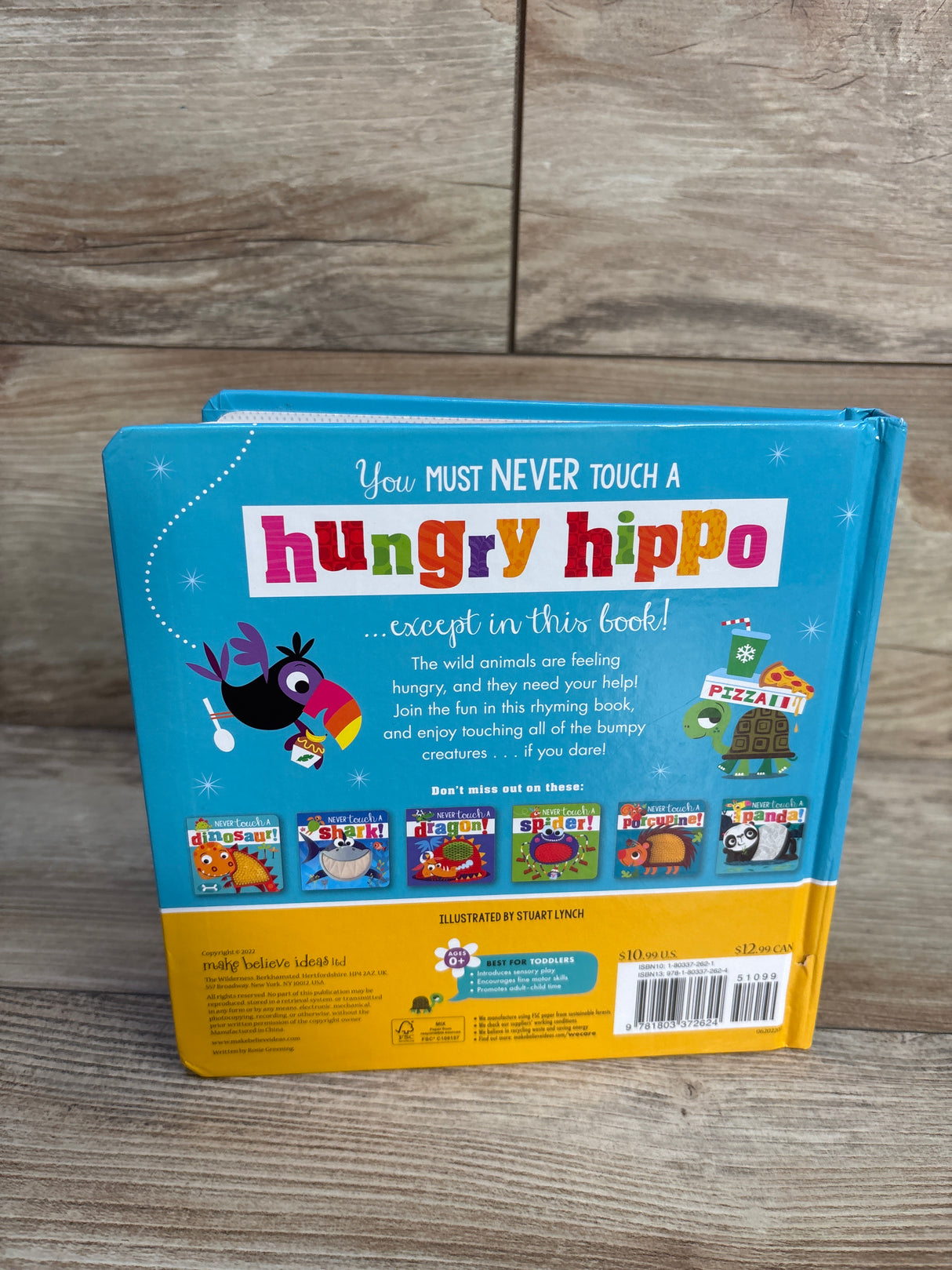 Never Touch a Hungry Hippo! Touch-and-Feel Board Book