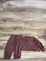 Easy Peasy 2pc Hooded Shirt & Joggers Set Brown sz 4T