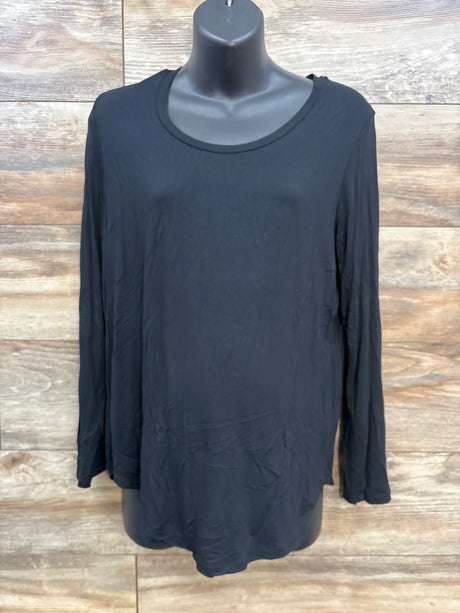 Kindred Bravely Bamboo Maternity & Nursing Long Sleeve T-shirt Black sz Large - Me n Mommy To Be