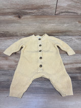 Amazon Essentials x Sofia Grainge Knit Button-Front Coverall Yellow sz 3-6m