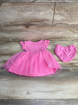 Cat & Jack 2pc Tulle Dress & Bloomers Pink sz 12m