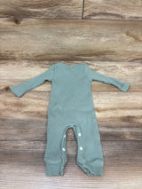Hi I'm New Here Ribbed Coverall Green sz 1-3m