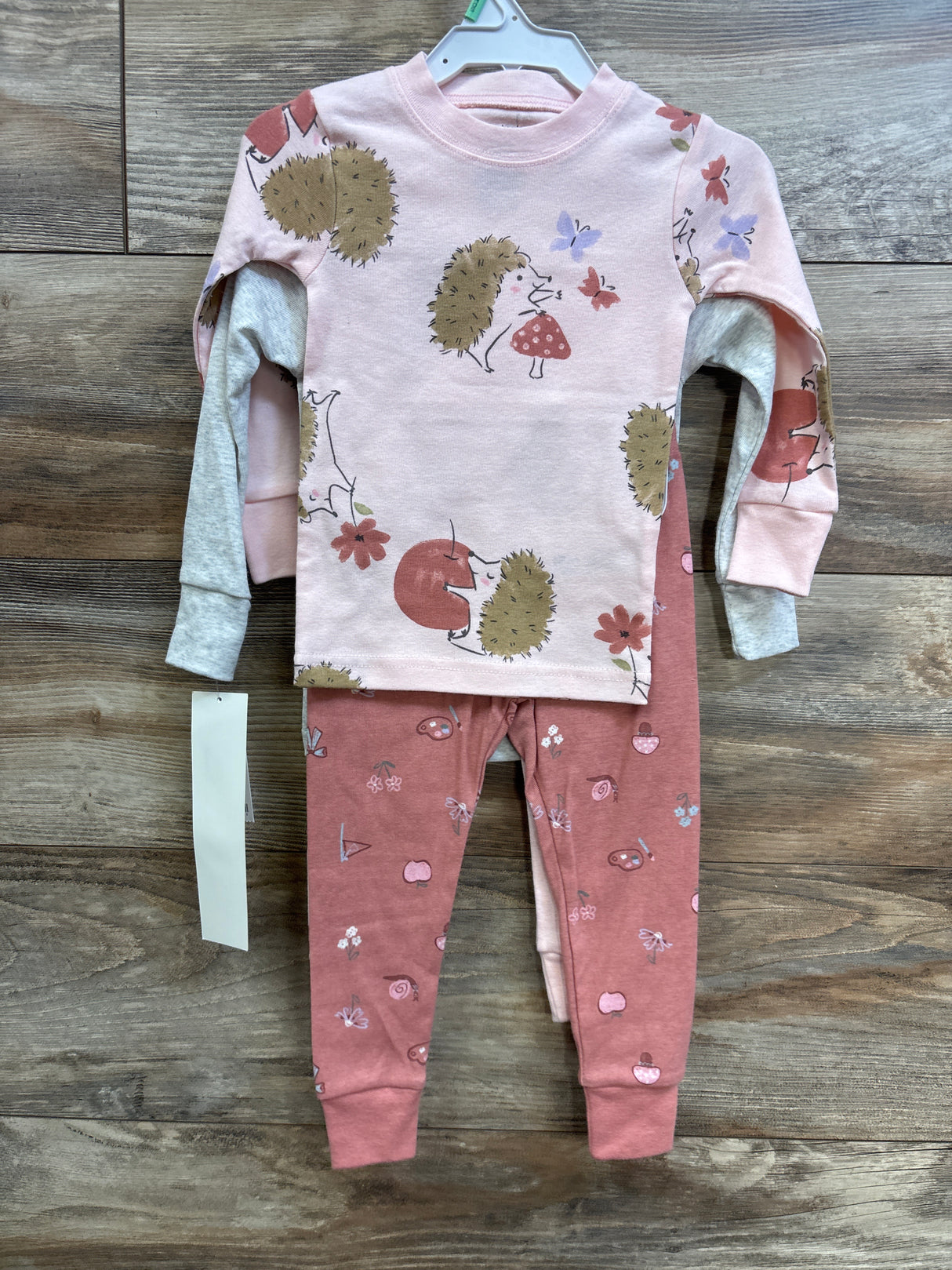 NEW Carter's 4pc Pajama Set Pink sz 18m