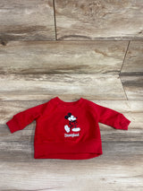 Disney Store Disneyland Crewneck Sweatshirt Red sz 0-3m