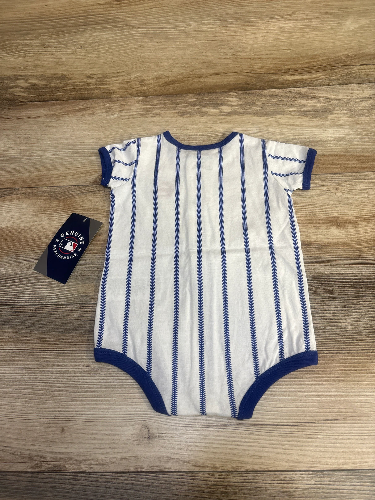 NEW MLB Chicago Cubs Pinstripe Power Hitter Romper sz 6-9m
