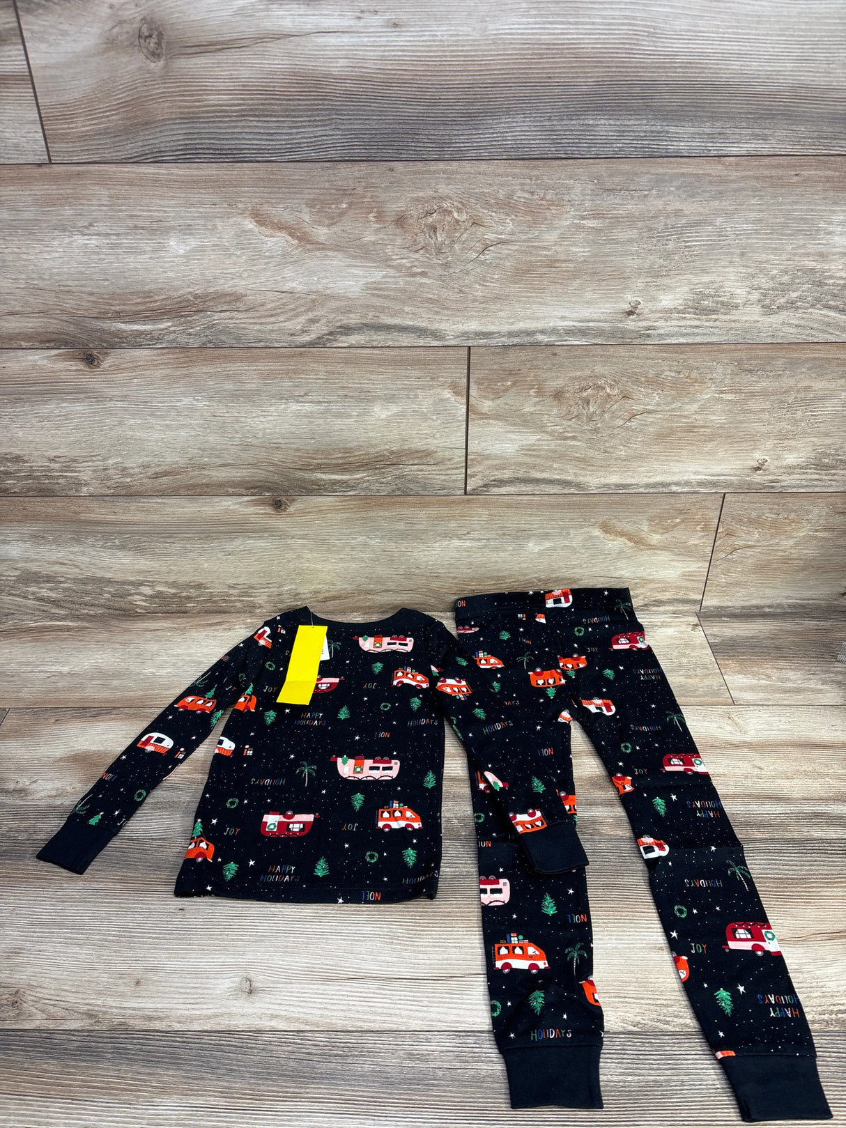 NEW Old Navy 2pc Holiday Pajama Set Black sz 5T