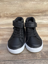 Children's Place Faux Leather High Top Sneakers Black sz 4c