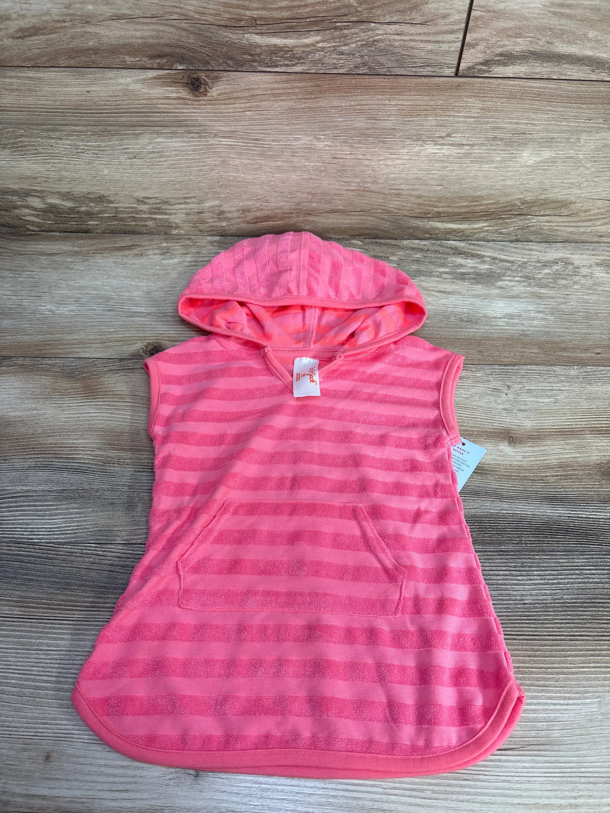 NEW Cat & Jack Striped Swim Cover Up Pink sz 12m