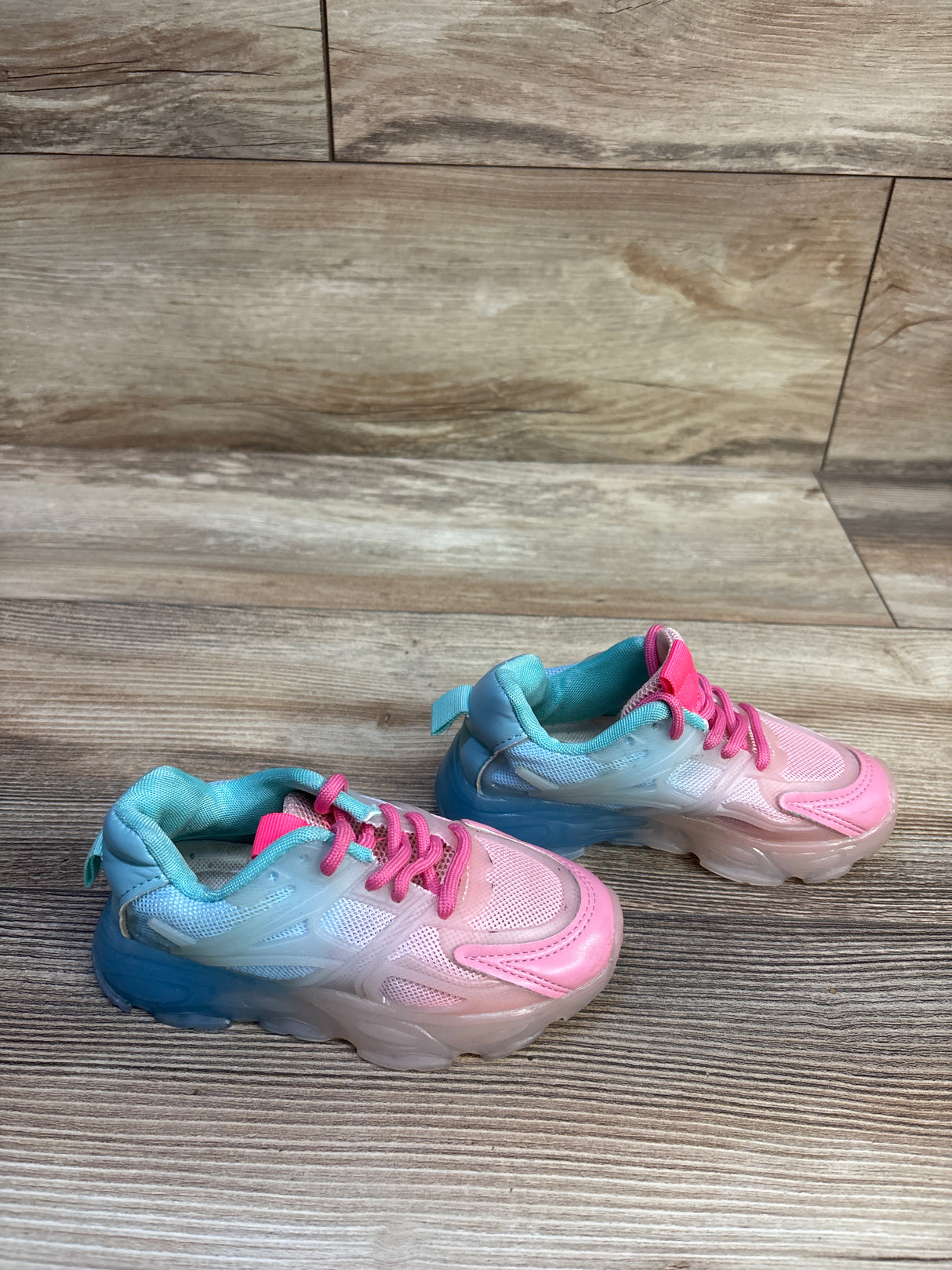 Mix&Max Ombre Light-Up Sneakers Pink sz 9c