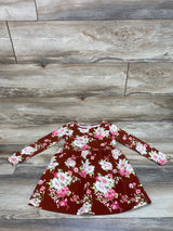 Children's Place Floral Dress Brown sz 4T