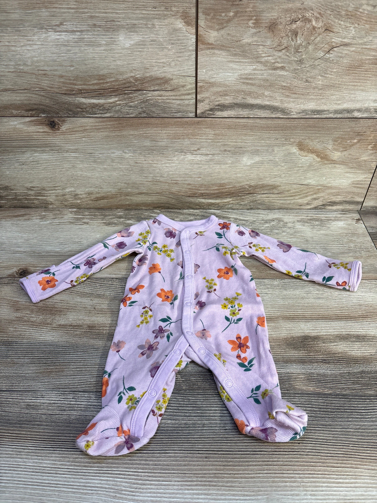 Carter's Floral Sleeper Purple sz Newborn - Me n Mommy To Be