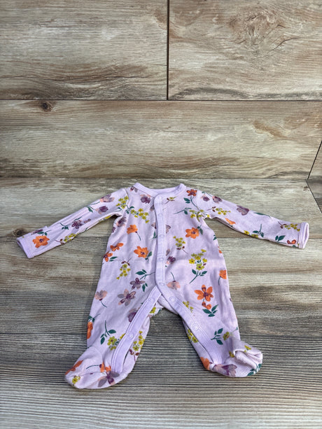 Carter's Floral Sleeper Purple sz Newborn - Me n Mommy To Be