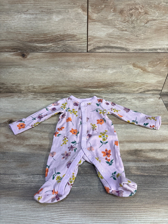 Carter's Floral Sleeper Purple sz Newborn - Me n Mommy To Be