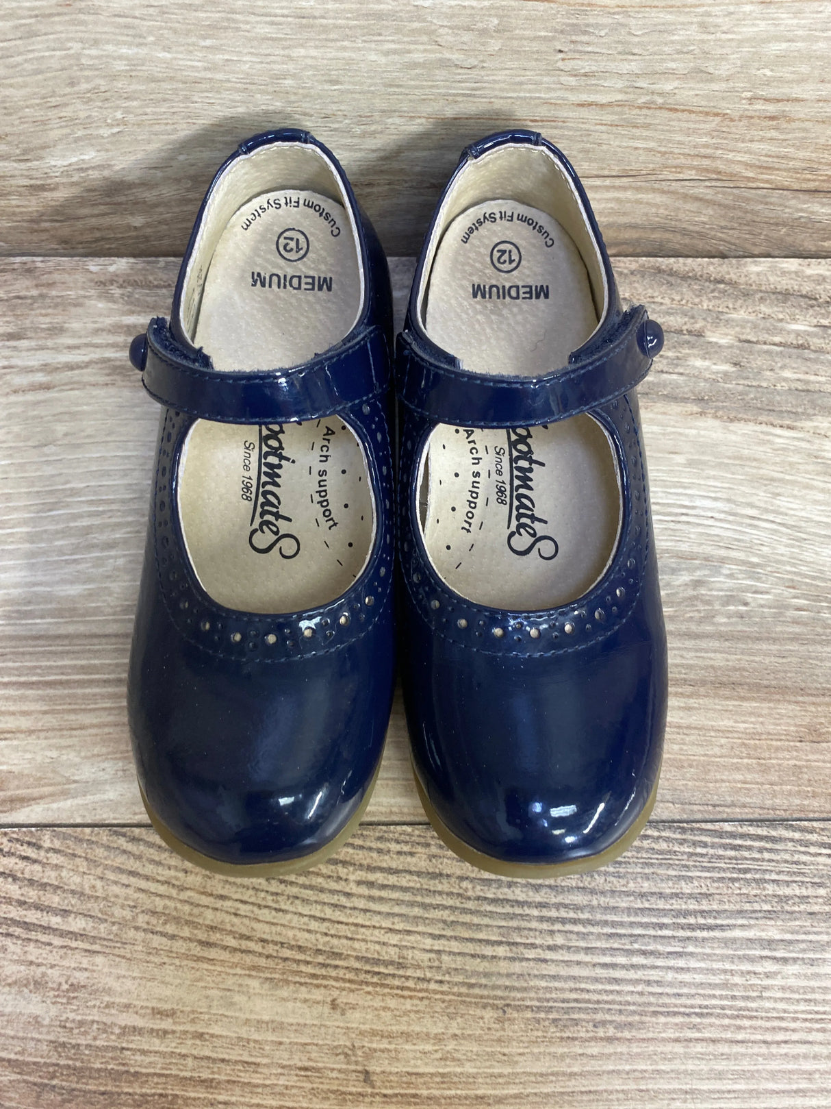 Footmates Emma Patent Dress Shoes Navy sz 12c