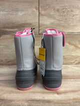 NEW Cat & Jack Lenny Winter Snow Boots Grey sz 11c