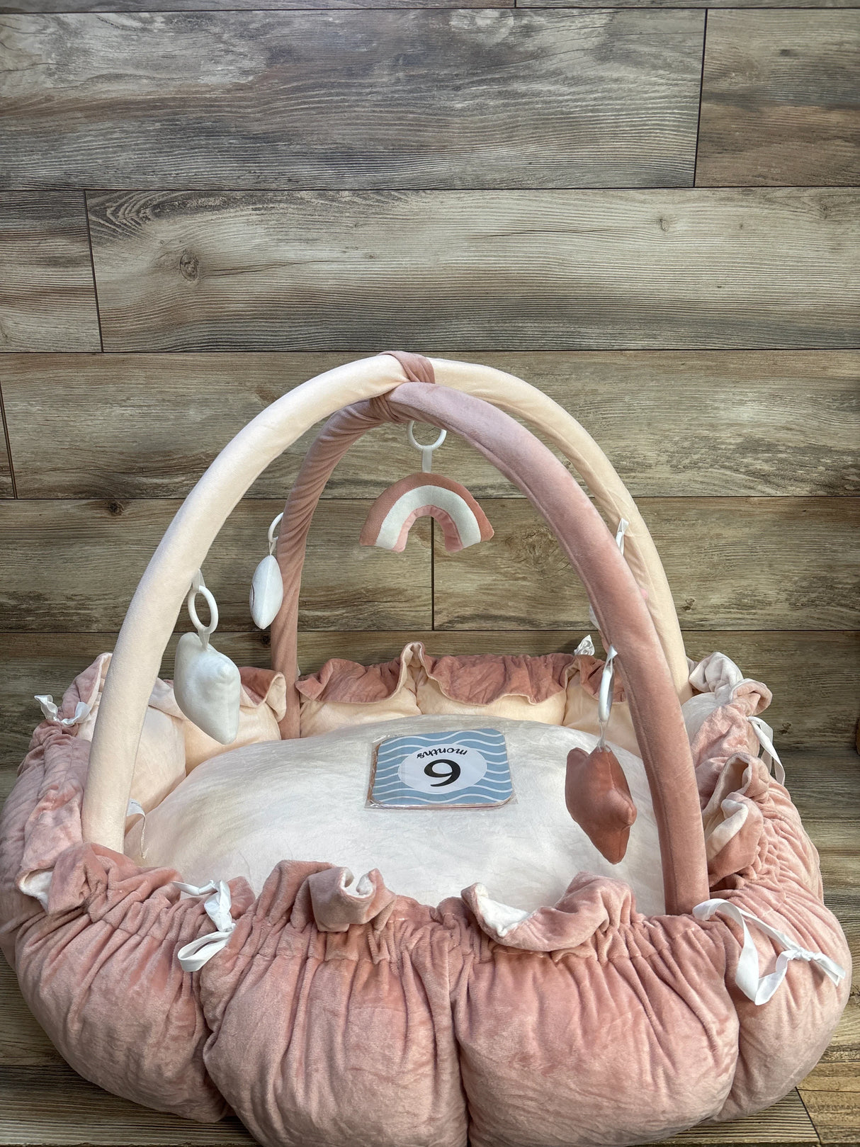 HAN-MM 5-in-1 Convertible Baby Play Gym, Pink
