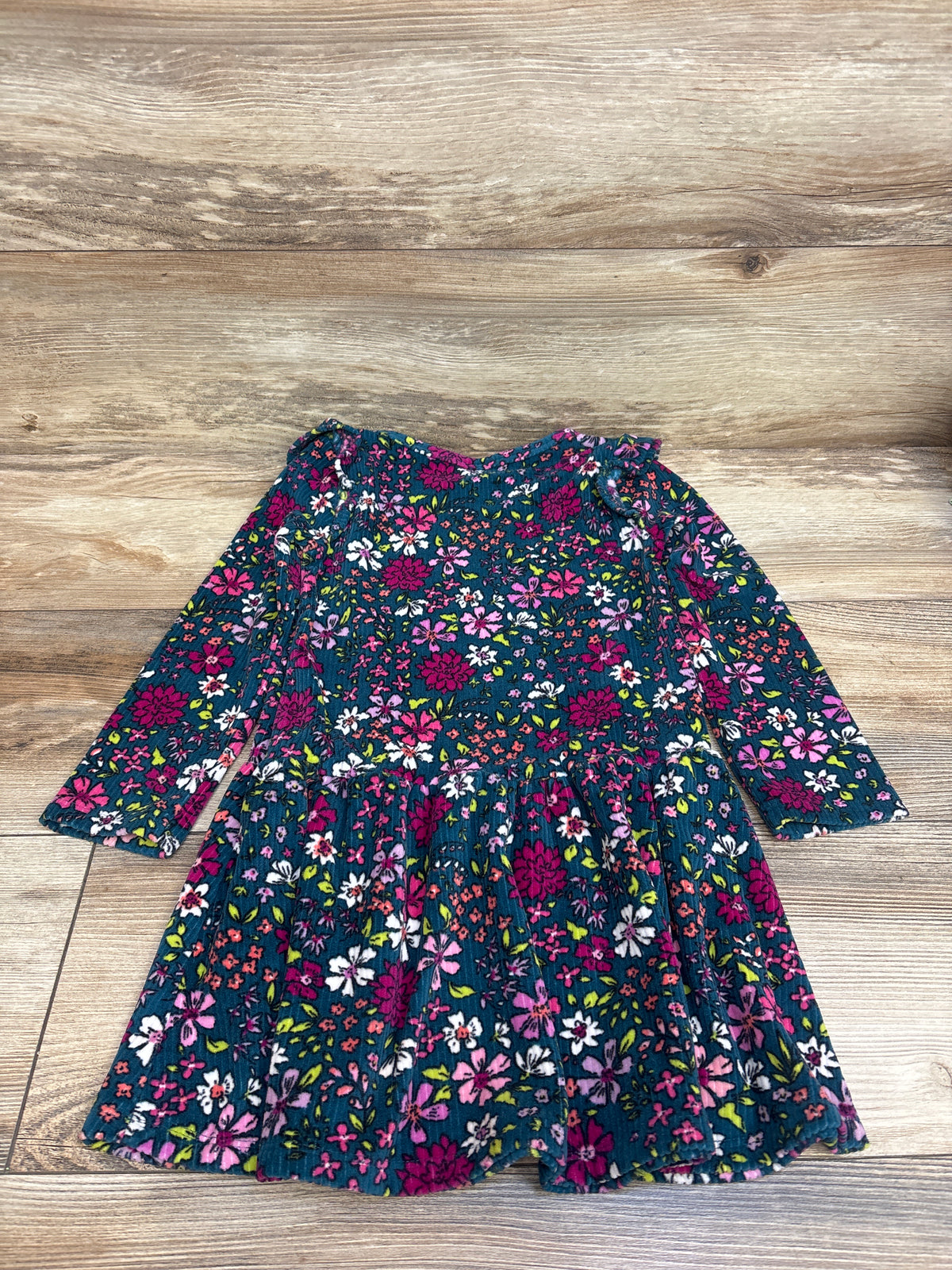 Jumping Beans 2pc Ribbed Velour Top & Pants Set Teal sz 5T