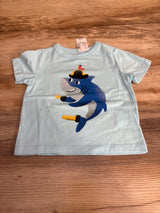 NEW Children's Place Shark Shirt Blue sz 12-18m - Me n Mommy To Be