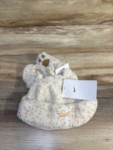 NEW Nike 2pc Sherpa Beanie & Mittens Beige One Size