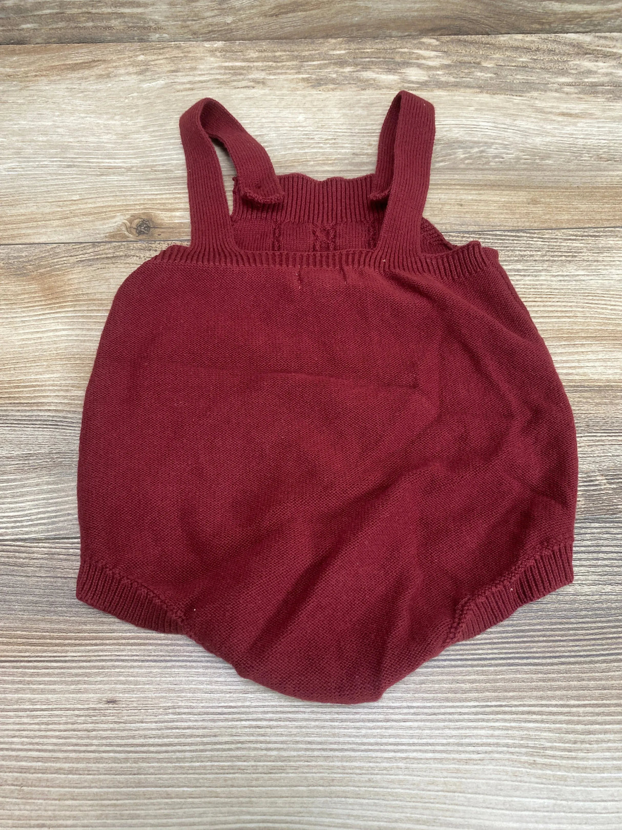 Cat & Jack Cable Knit Romper Burgundy sz 12m