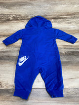 Nike Logo Hooded Coverall Blue sz 6m