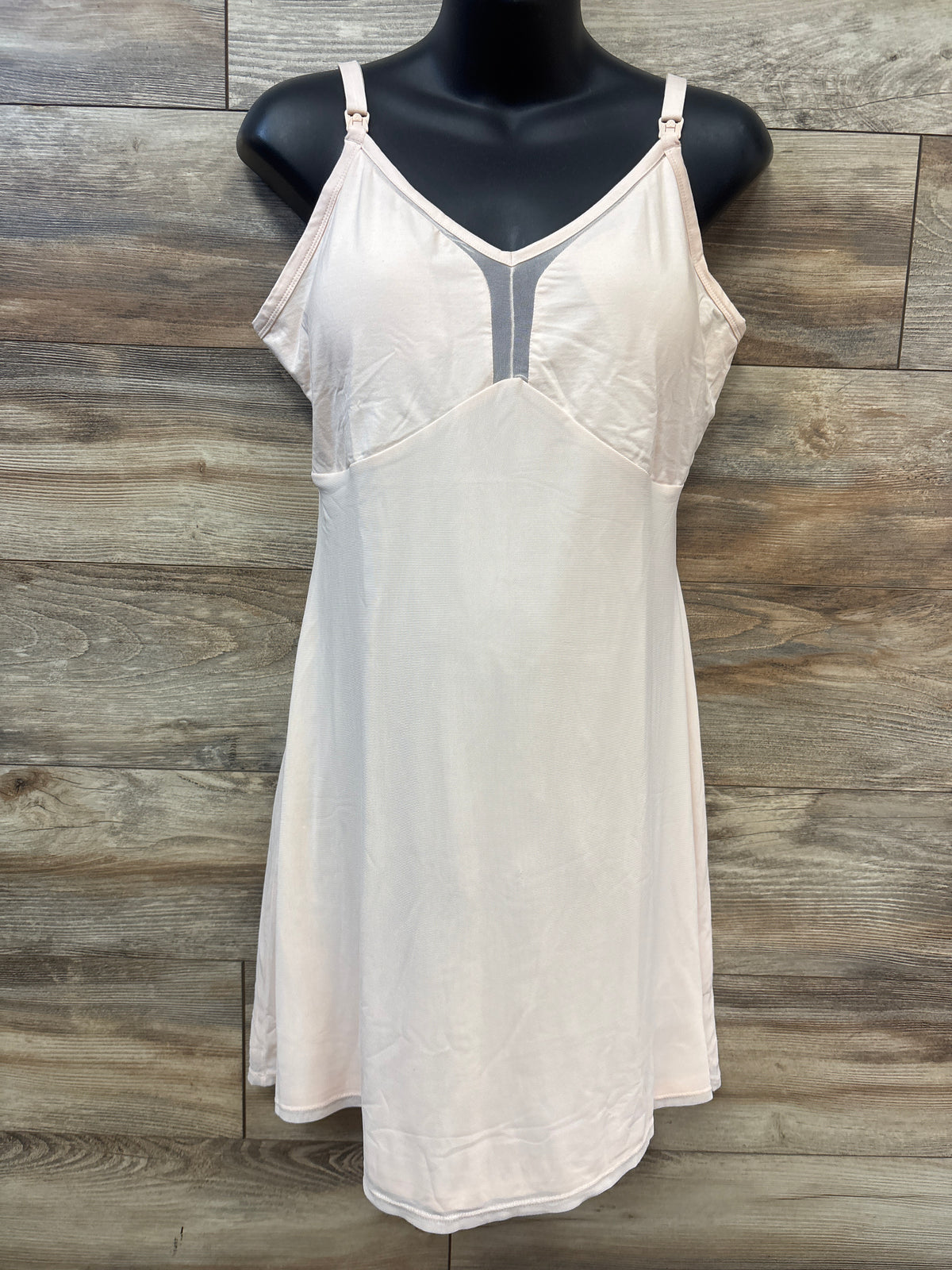 Kindred Bravely Aurora Mesh Nursing Nightgown in Quartz sz XL