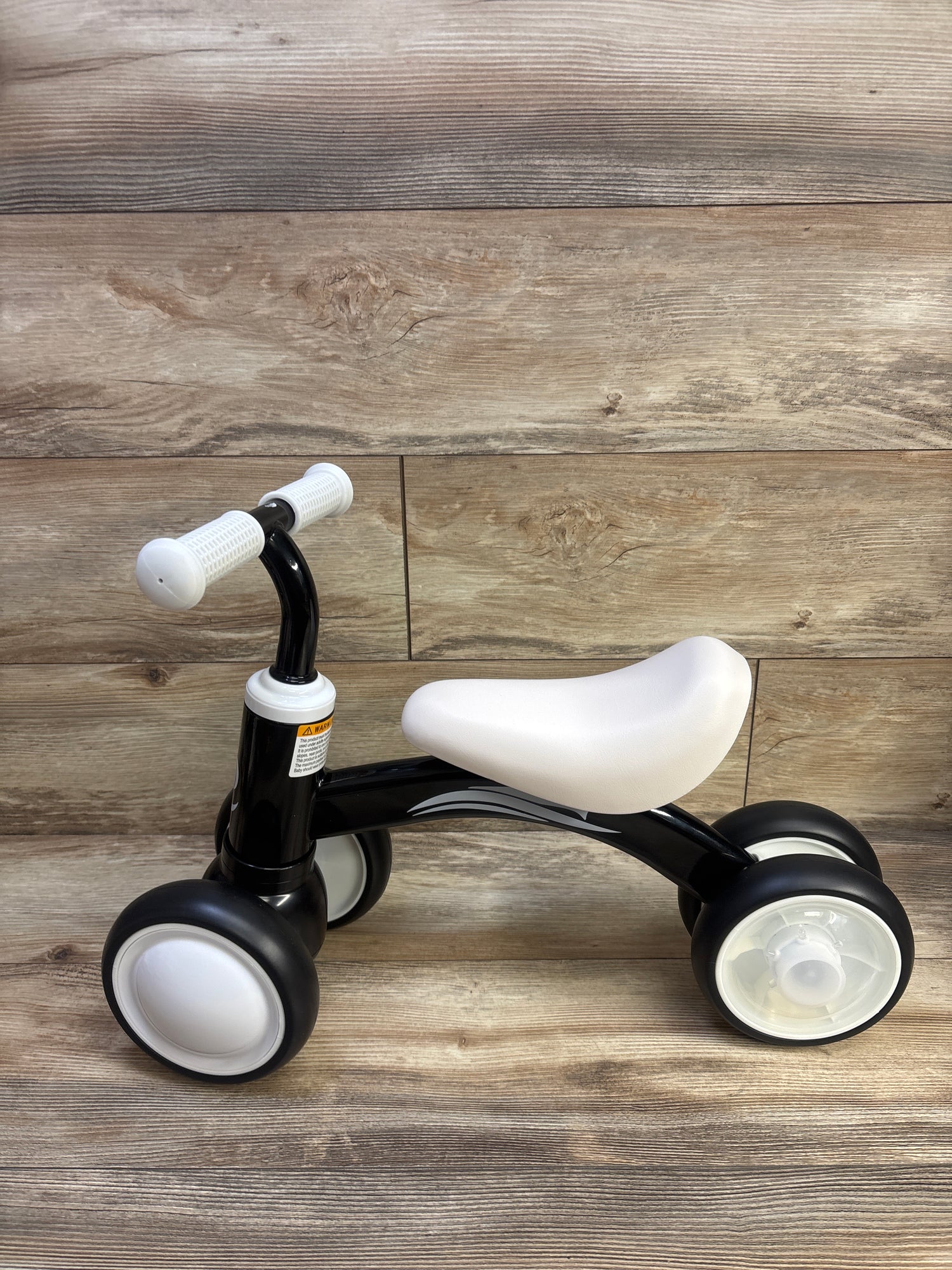 Gamefeiny Baby Balance Bike with Light-Up Wheels, Black