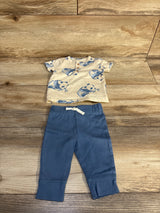 Carter's 2pc Panda Henley Shirt & Pants Set Beige sz 3m