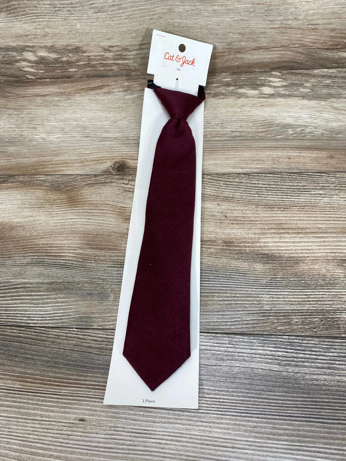 NEW Cat & Jack Necktie Zip Adjustable Necktie Wine M/L