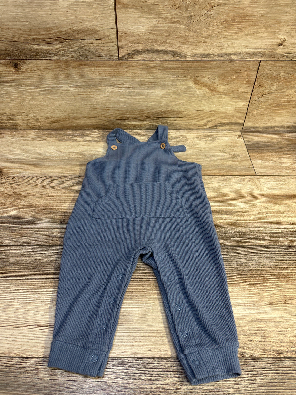 Carter's Waffle Knit Overalls Blue sz 12m