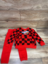 Hot Wheels 2pc Pullover Sweatshirt & Joggers Set Red sz 4T