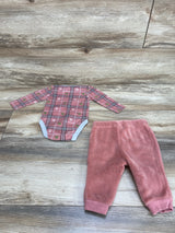 Rudolph The Red Nosed Reindeer Bodysuit & Pants Pink sz 0-3m