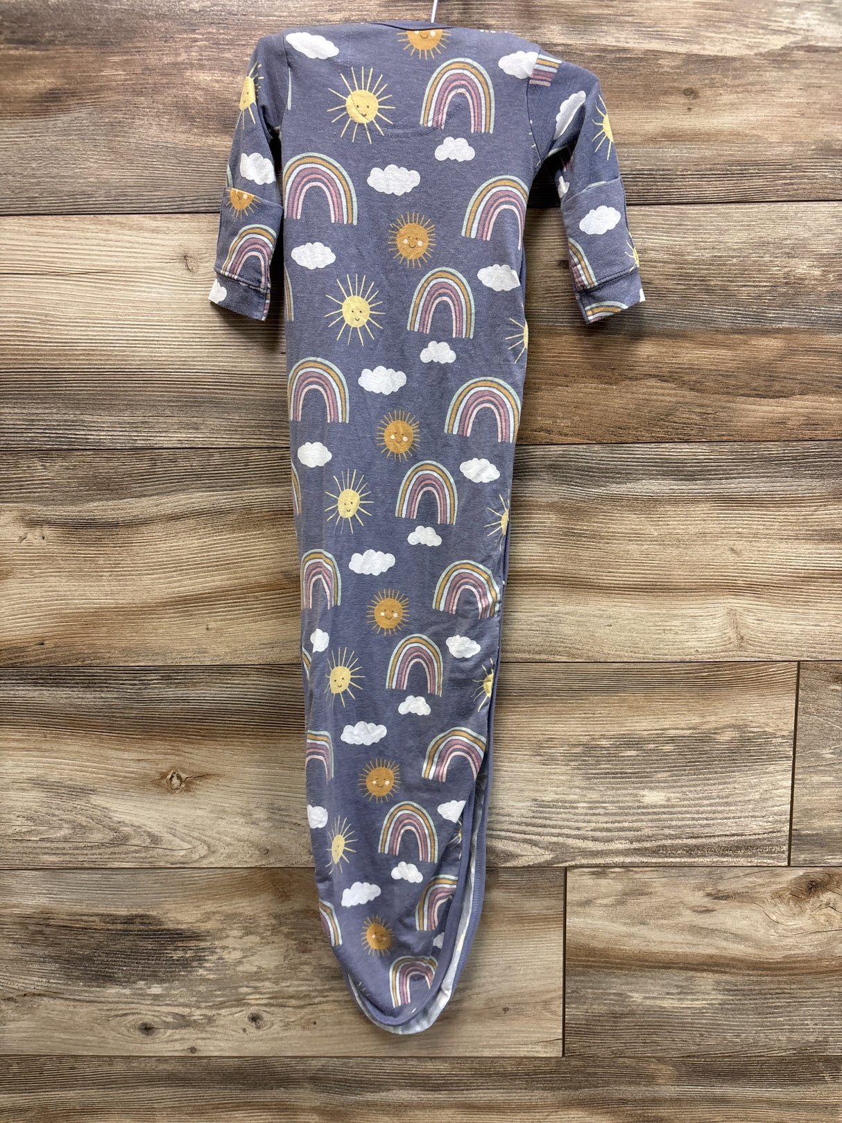 Copper Pearl Rainbow Print Knotted Gown Purple sz 0-4m