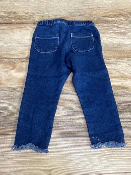 Cat & Jack Raw Edge Hem Pants Blue sz 18m - Me n Mommy To Be