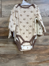 NEW Baby Gear 3pk Bodysuits Beige sz 6-9m