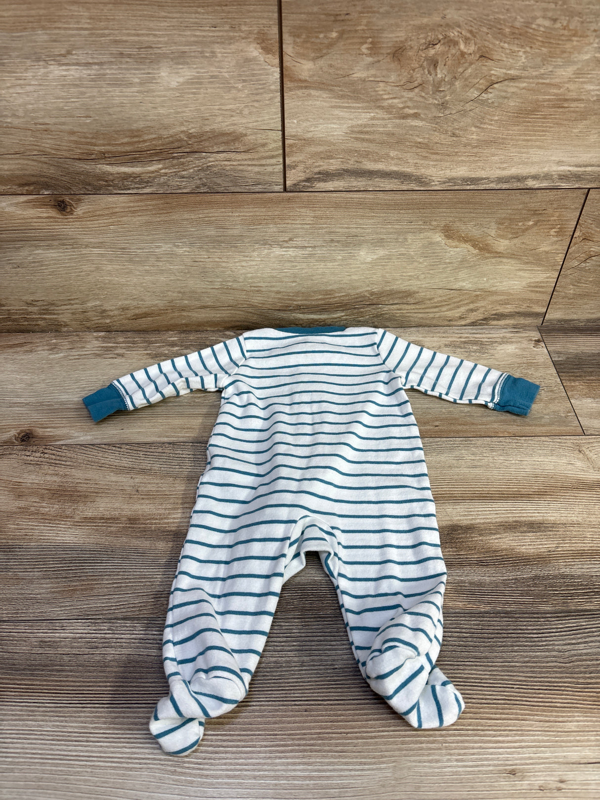 Carter's Striped Sleeper White sz 3m