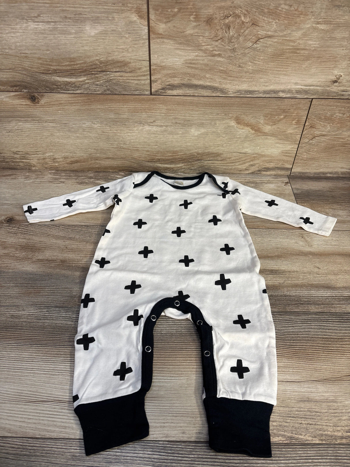 Tesd Babe Plus Sign Print Coverall White 12-18m