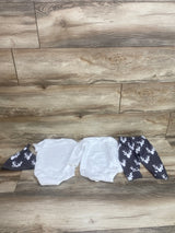 4pc Oh... Deer Bodysuit Set White sz 3-6m