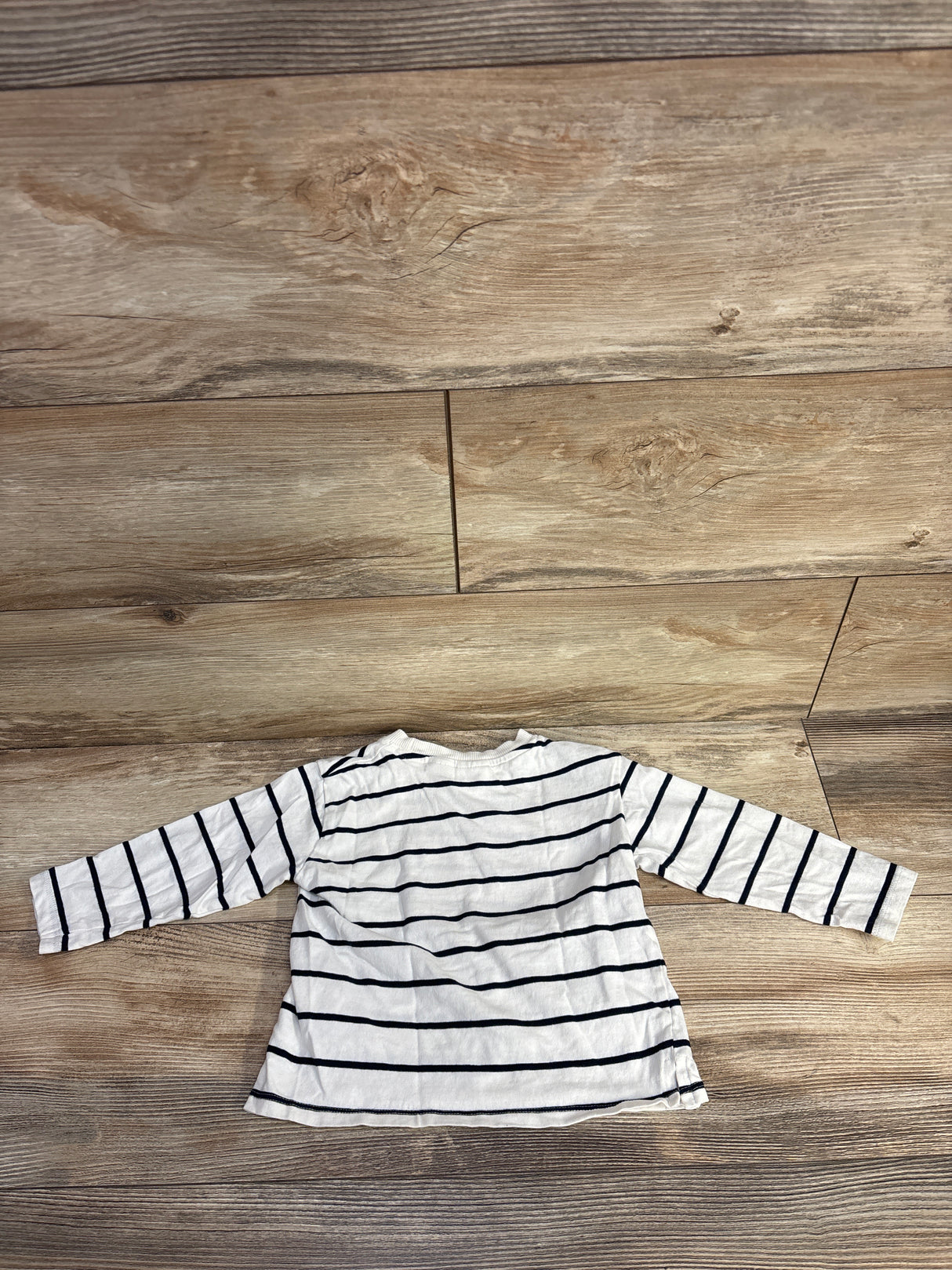 Zara Striped Long Sleeve Shirt White sz 18-24m