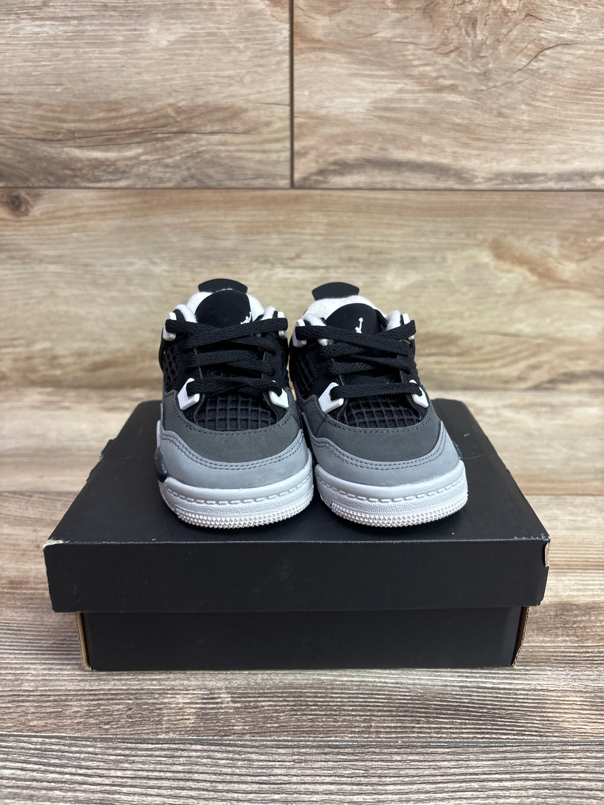 NEW Air Jordan 4 Retro TD 'Fear' Sneakers sz 4c