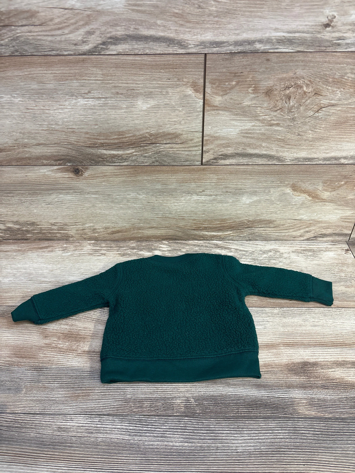 Cat & Jack Sherpa Pull Over Sweater Green sz 0-3m