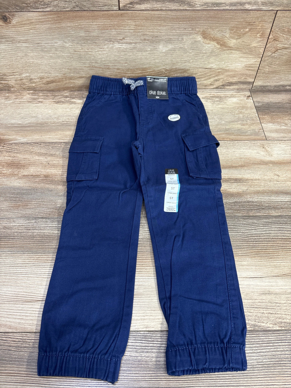 NEW Okie Dokie Cargo Pants Navy Blue sz 5T