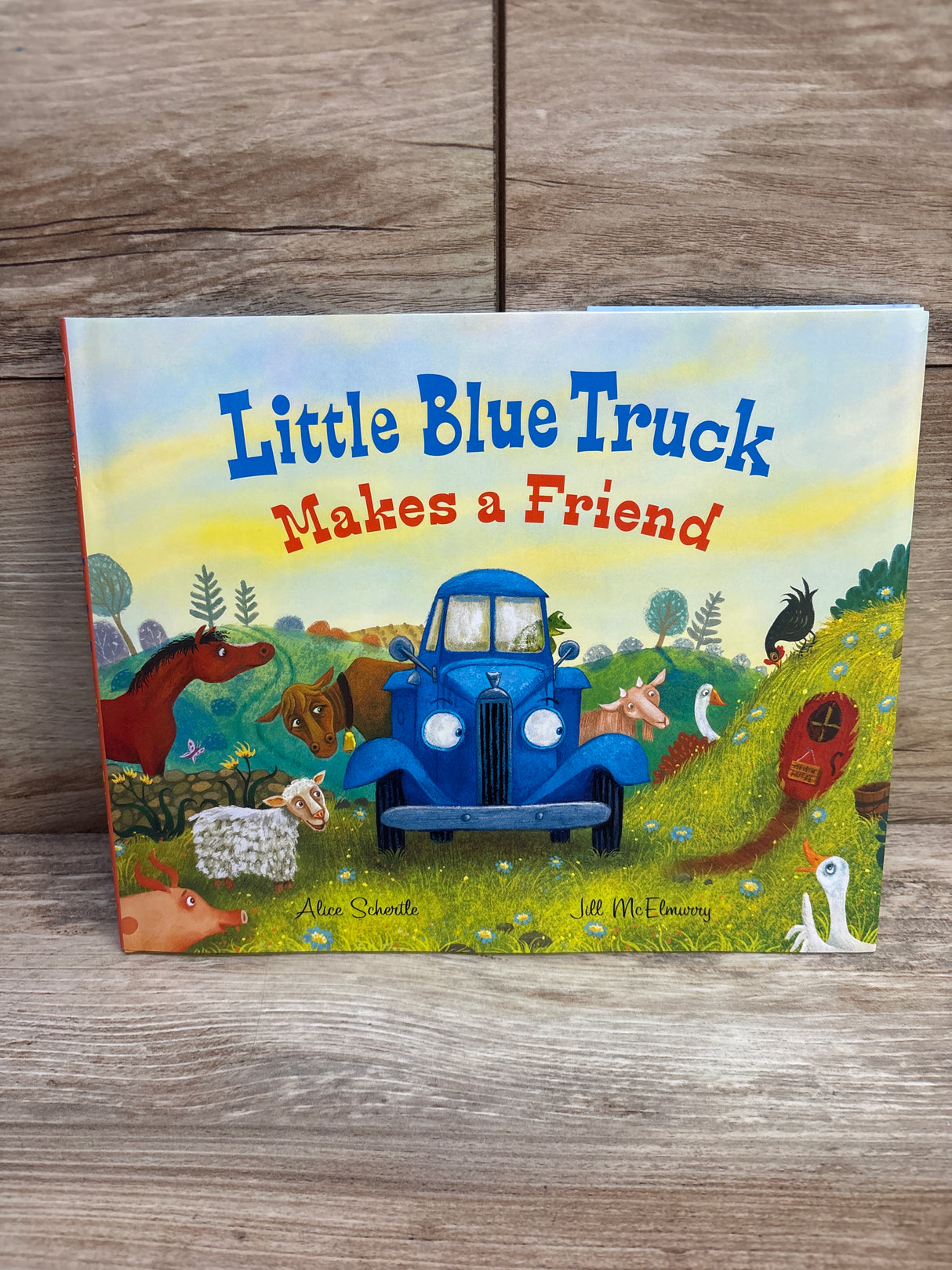 Little Blue Truck Makes a Friend Hardcover Book