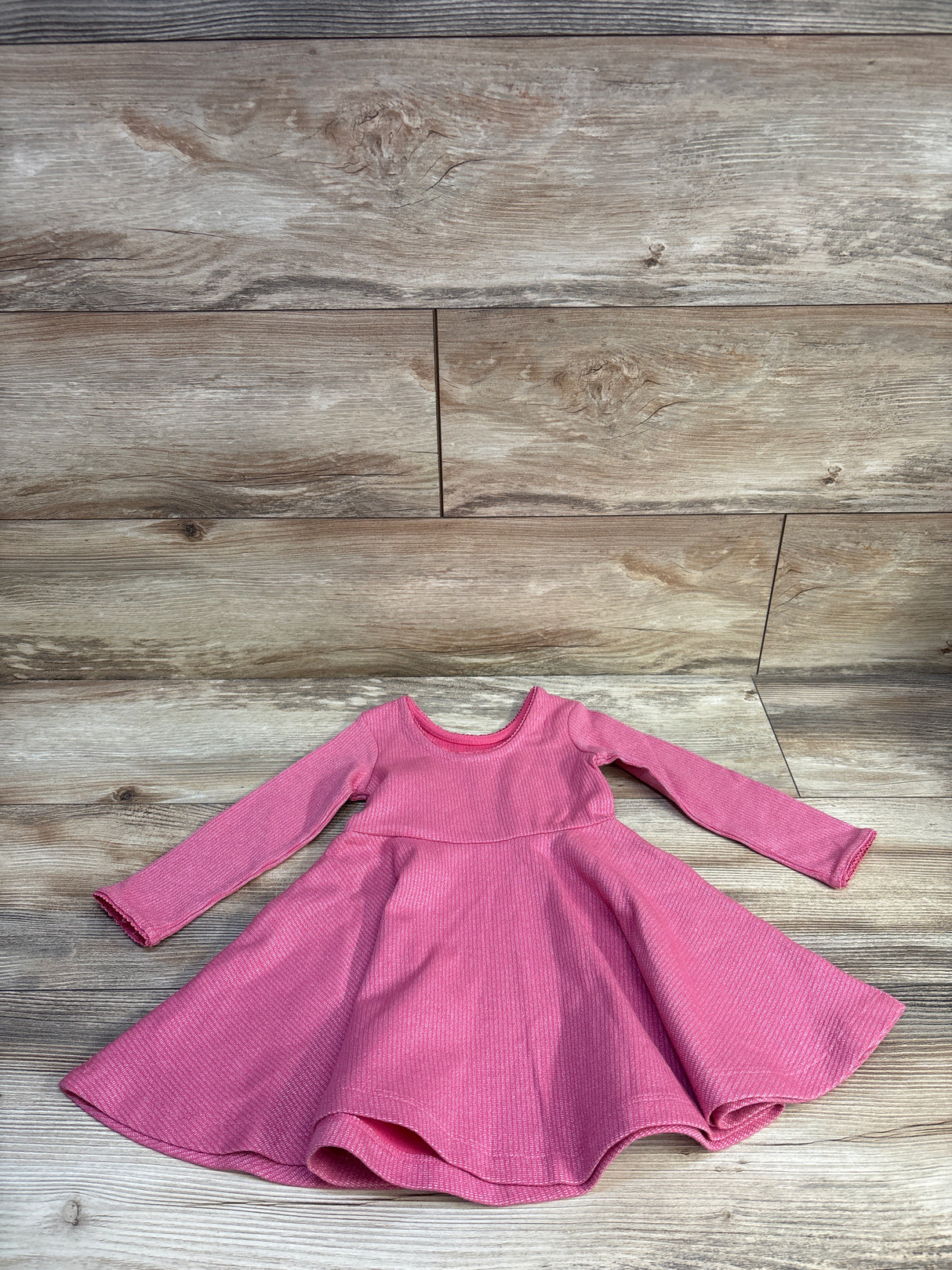 Hanna Andersson Long Sleeve Skater Dress Pink sz 2T