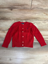 Ralph Lauren Cable Knit Cardigan Red sz 3T