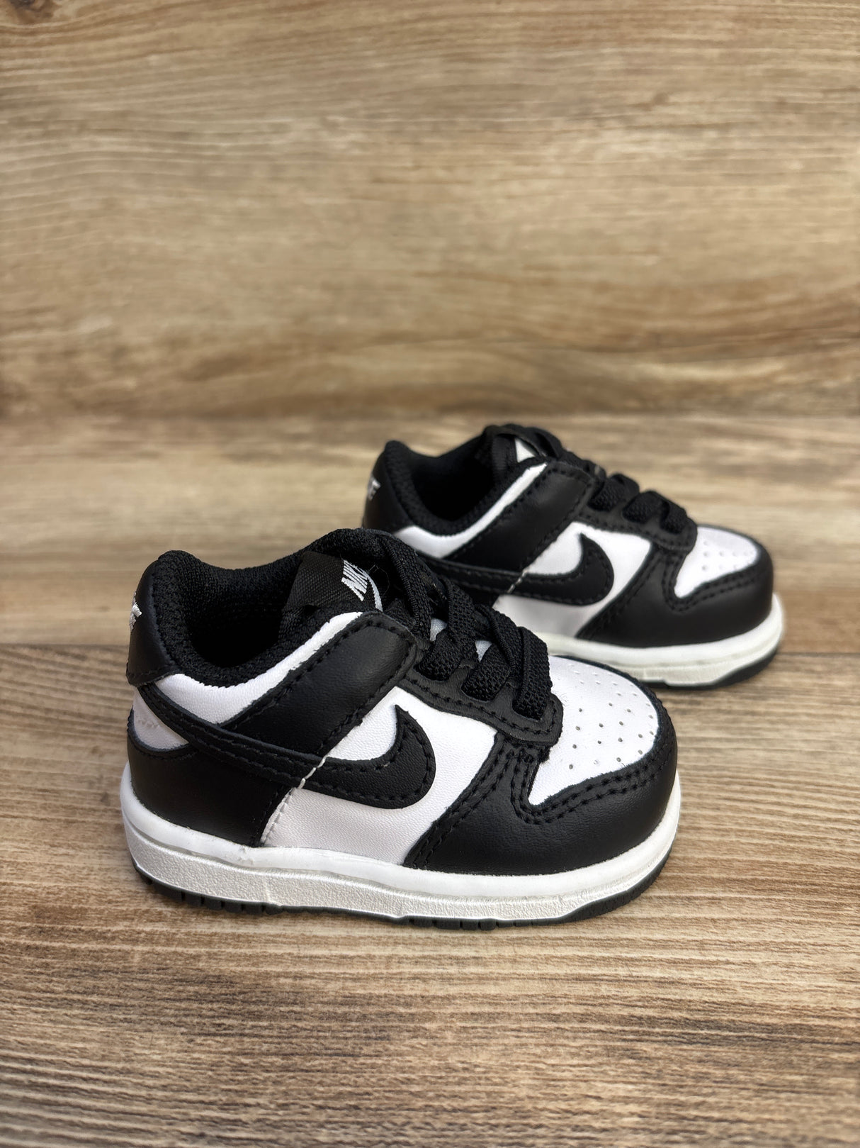Nike Dunk Low TD 'Black White' Sneakers sz 2c